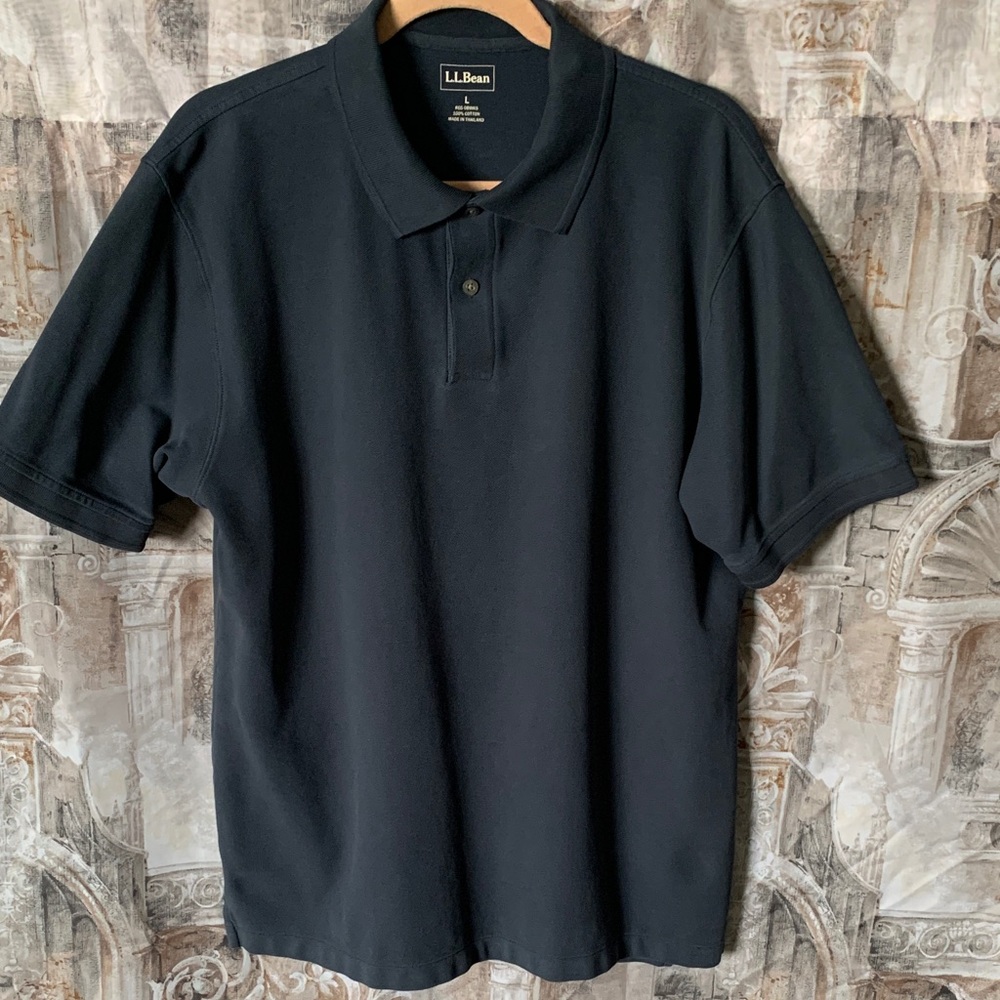 L.L. Bean Men's Navy Polo Shirt